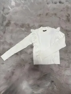 フリルセーター