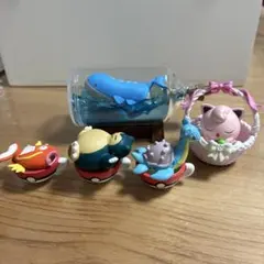 ポケモン　フィギュア　カビゴン　ラプラス　コイキング　ぷりん　ホエルオー