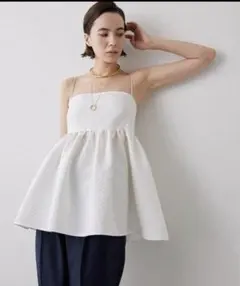 Whim Gazette ウィムガゼット　ジャガードキャミブラウスのサムネイル