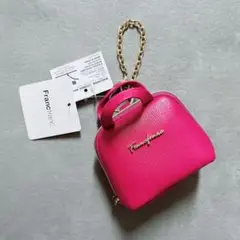 《新品》Francfranc バッグチャームエコバッグ バッグダークピンク