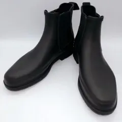 ハンター　オリジナルリファインドチェルシーブーツ　サイドゴア　防水　ラバー　黒色