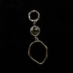 595遺品整理品　ペンダントトップ　ムーンストーン？　シルバー？　プラチナ？