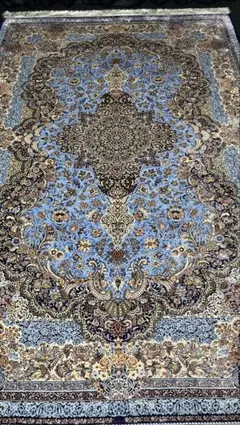 最高級 ペルシャ絨毯シルク イラン クム産 約225万ノット120×180cm