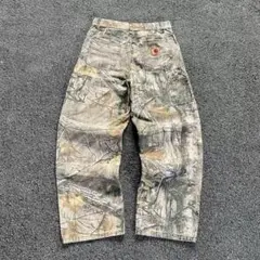 リアルツリー　ワイドパンツ　迷彩デニム　カモフラージュ　Opium y2k M