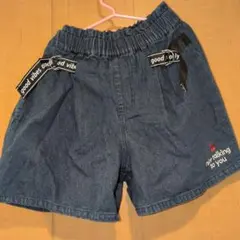 未使用 good vibes only ショートパンツ デニム 140