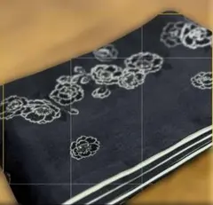 〜本日限定お値下げ中〜 黒色 浴衣の帯 薔薇柄 お値下げ可能です〇