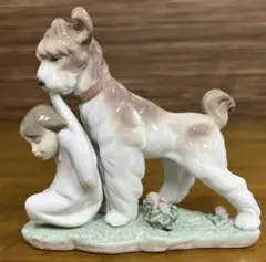 バルセロナの街角／内気な入浴犬リヤドロ2体おまとめ光沢仕上げご成約済み