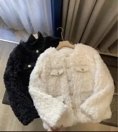 ファー ノーカラージャケット