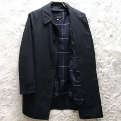 トゥモローランド ステンカラーコート 比翼 ライナー付き ブラック