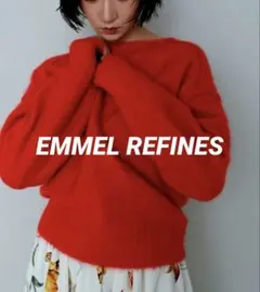 EMMEL REFINES ニットプルオーバー レッド