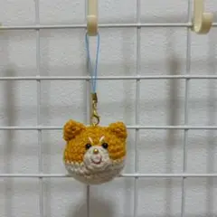 柴犬　あみぐるみ　ストラップ