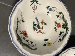 Gien 花柄皿 5枚セット 箱付き Gien 花柄皿 5枚セット 箱付き 花柄とライン使いがかわいい！