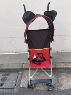 ミッキー耳付きバギー 赤/黒