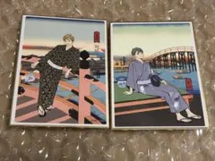 ハイキュー 排球四季景〜夏ノ陣〜 ミニ色紙　宮侑　宮治