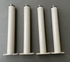 テーブル脚 4本セット ホワイト 金属