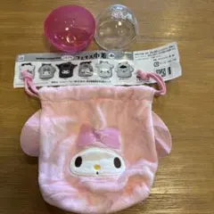 サンリオふわふわフェイス巾着　マイメロ