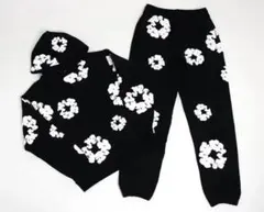 Denise tears デニムティアーズ　セットアップ　黒‼️即日配送可能‼️ denim tears デニムティアーズ セットアップ上下 ブラック#128