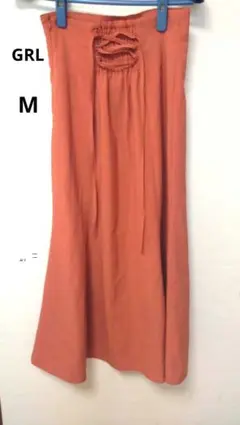 【良品】 GRL バックレースアップハイウエストマーメイドスカート M