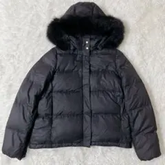 【人気モデル美品】グリーンレーベルリラクシング フォックスファー ダウン 黒 M