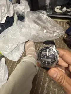 w*。様 CASIO ブラック デジタル腕時計