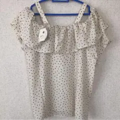 【新品】アースミュージック&エコロジー 3wayワンショルドットブラウス