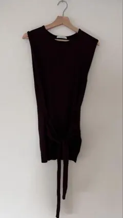 LEMAIRE ノースリーブ ニット ダークブラウンのサムネイル