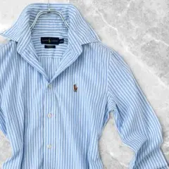 極美品✨ ラルフローレン ストライプ 長袖シャツ ボタンダウン XS相当のサムネイル