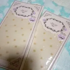 ドット柄ベージュストッキング TT9015-BE 2足セット
