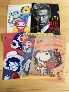 匿名発送❤日本生命スヌーピー、第一生命ディズニー クリアファイル 等 合計7点 匿名発送❤日本生命スヌーピー、第一生命ディズニー クリア