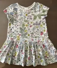 H&M ワンピース 花柄 74-80 美品