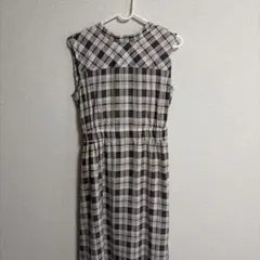 SNIDEL チェック ノースリーブワンピース