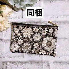 インド刺繍リボン　ポーチ　マルチポーチ　ハンドメイド　NO3373 ラスト　専用