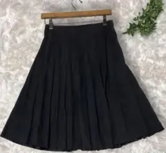 コムサ プリーツ スカート ブラック COMMECAISM