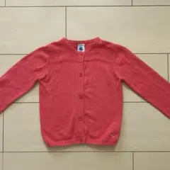 ピンク（ローズ色）カーディガン80〜90