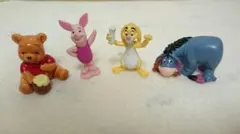 くまのプーさんと仲間たちフィギュア+陶器置物