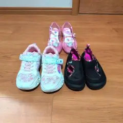 キッズシューズ　クリアサンダル　マリンシューズ 18.0cm　セット　美品