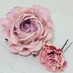 【美品・箱付】ローズ コサージュ アンティーク 髪飾り 廃盤