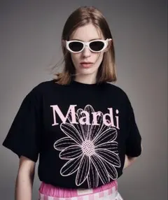 値下げ中‼️Mardi Mercredi 半袖 Tシャツ ブラック ピンクのサムネイル