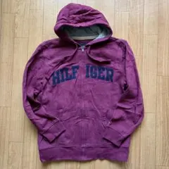 TOMMY HILFIGER フード付きパーカー Lサイズ バーガンディのサムネイル