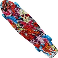 RIMABLE 22インチの初心者のクルージングにはスケートボード(ドクロ)