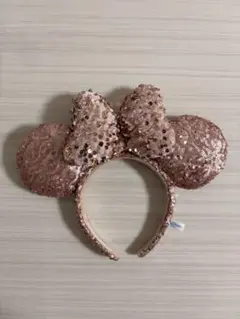 ディズニー カチューシャ ローズゴールド スパンコールのサムネイル