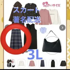 Hina Style チェック　スカート　福袋　3L