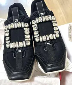 処分ROGER VIVIER★黒39状態◎スニーカーヴィヴィゴーストラスのサムネイル