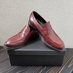Cole Haan ペニーローファー 24.5cm 本革 バーガンディ