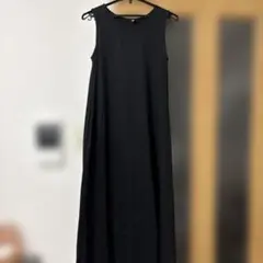 UNIQLO ブラック ノースリーブ ワンピース S