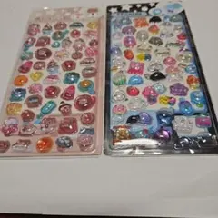 n*様 3Dボンボンドロップシールセット 2シート硬め160