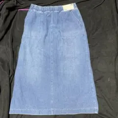 UNIQLO レディース デニムスカート L ブルー