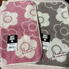 新品未使用！MARY QUANT 花柄ハンカチ 2色セット