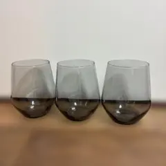 グレー ガラス コップ 3個セット