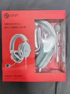 【中古】ELECOM ゲーミングヘッドセット HS-G40WHのサムネイル
